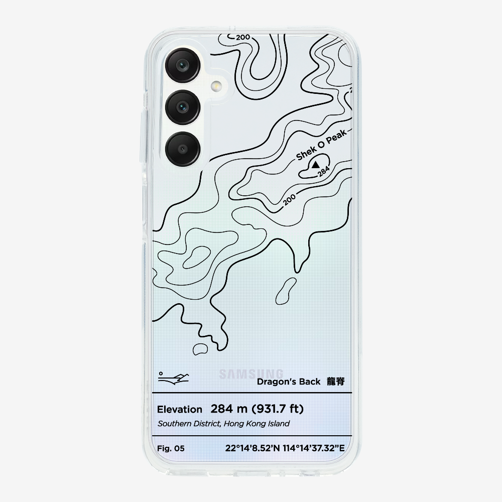 DragonsBack Contour (Black) Phone Case