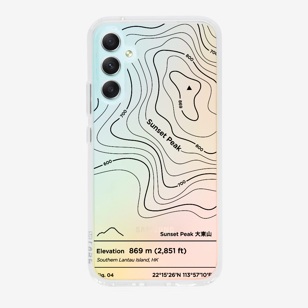 SunsetPeak Contour (Black) Phone Case