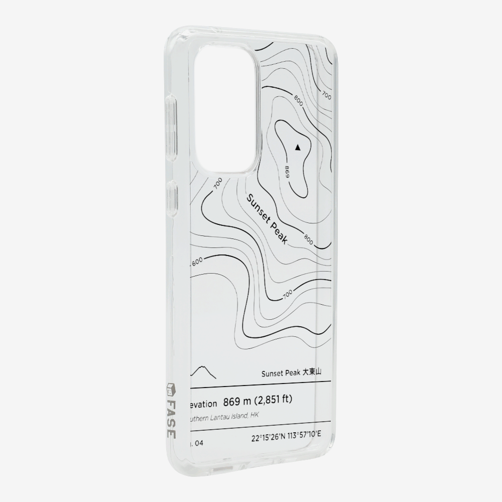 SunsetPeak Contour (Black) Phone Case