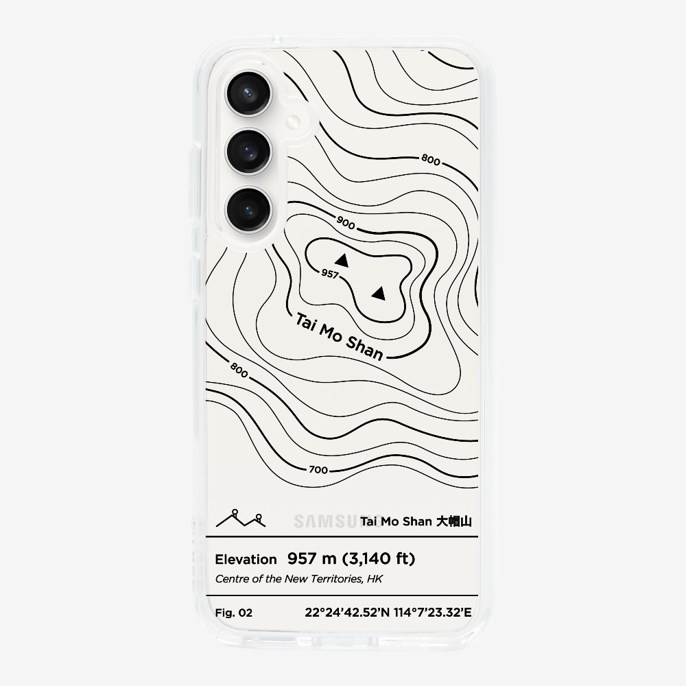 TaiMoShan Contour (Black) Phone Case