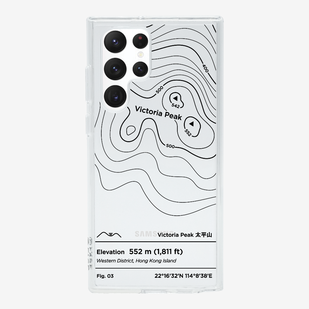 VictorialPeak Contour (Black) Phone Case