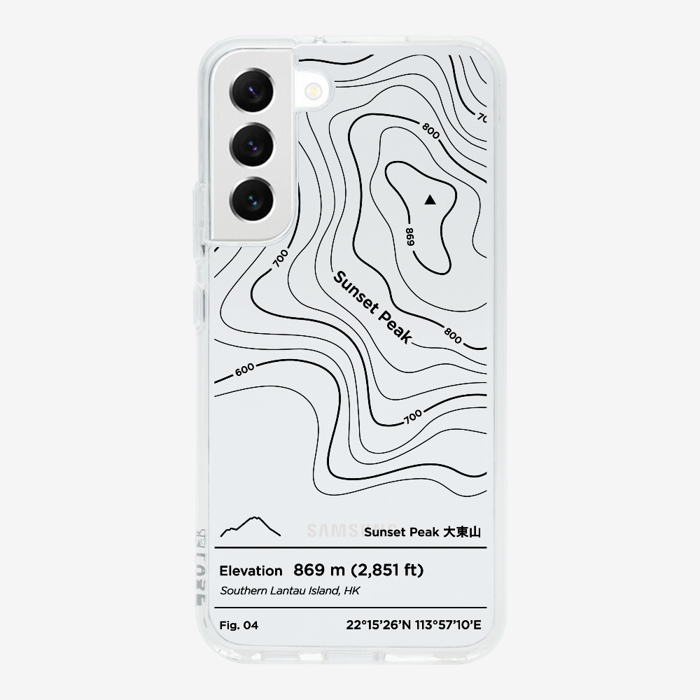 SunsetPeak Contour (Black) Phone Case