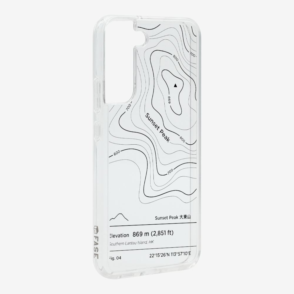 SunsetPeak Contour (Black) Phone Case