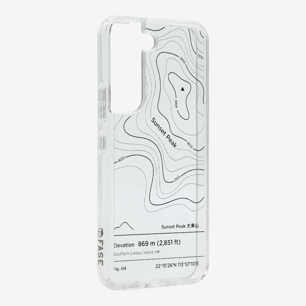 SunsetPeak Contour (Black) Phone Case