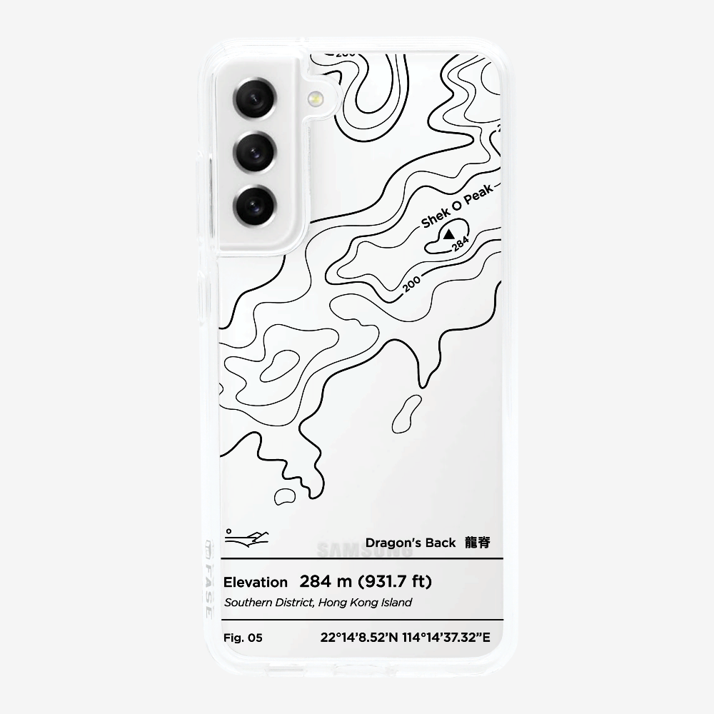 DragonsBack Contour (Black) Phone Case