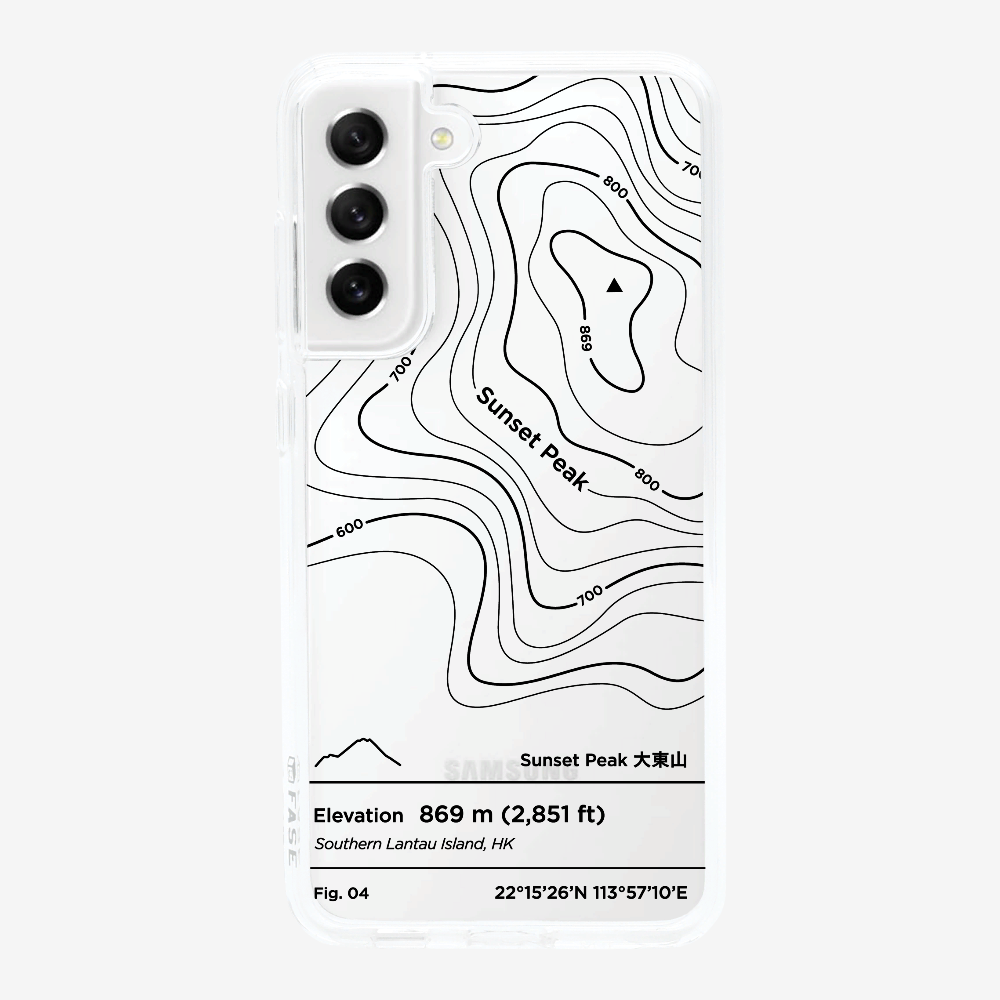 SunsetPeak Contour (Black) Phone Case