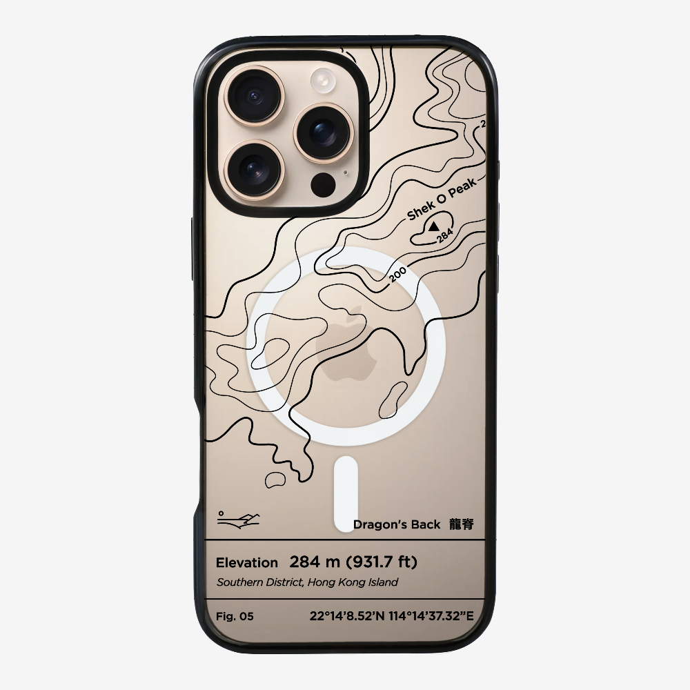 DragonsBack Contour (Black) Phone Case