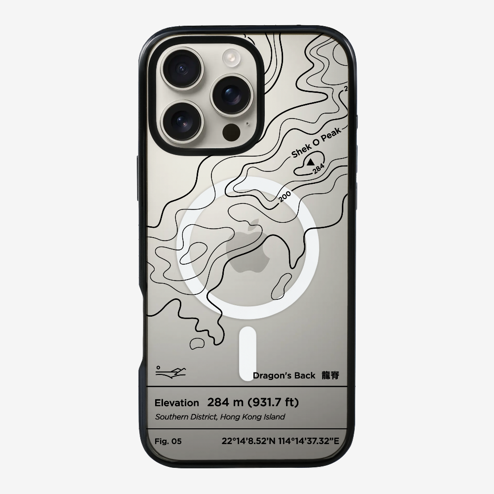 DragonsBack Contour (Black) Phone Case