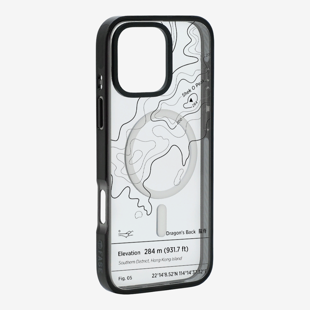 DragonsBack Contour (Black) Phone Case