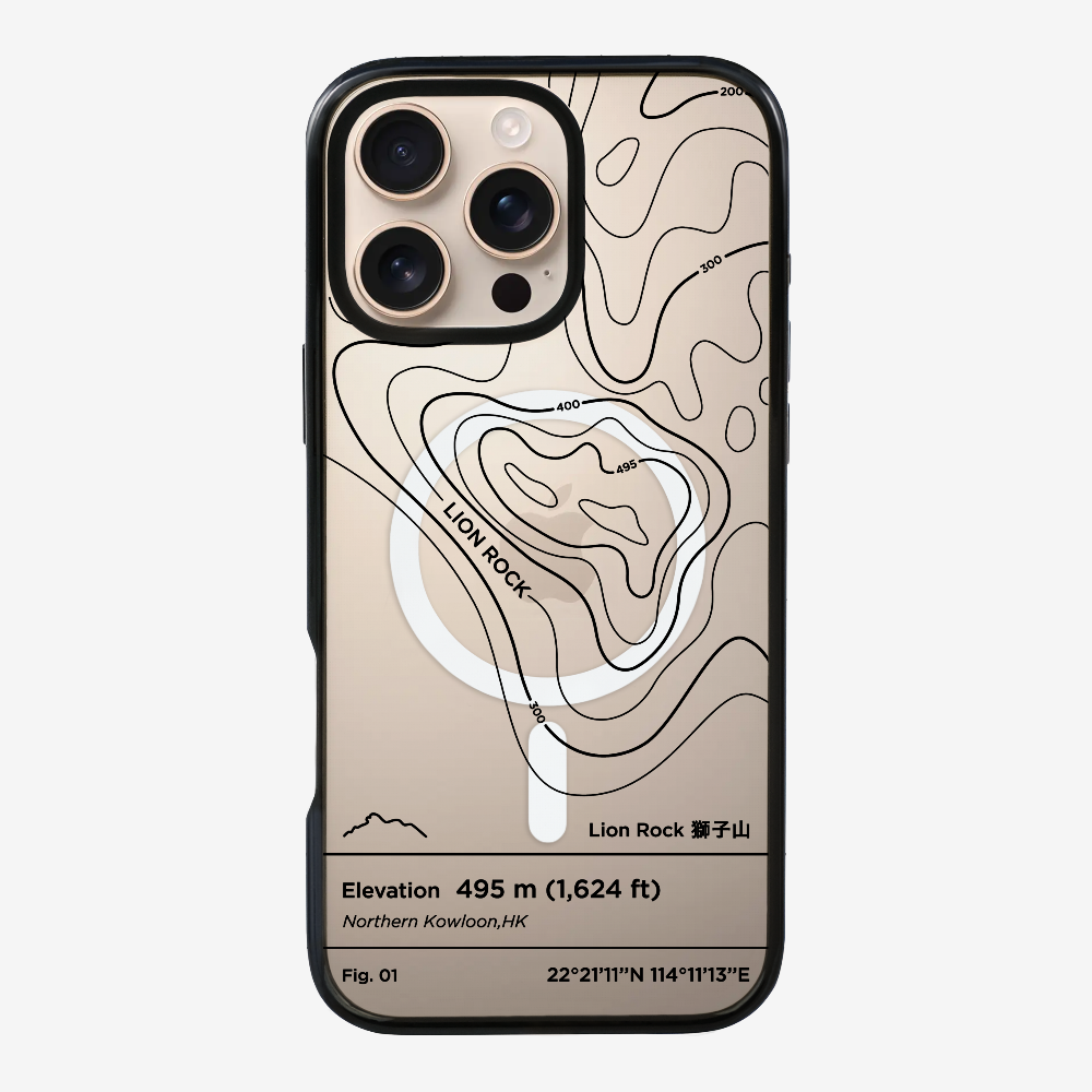 Lionrock Contour (Black) Phone Case