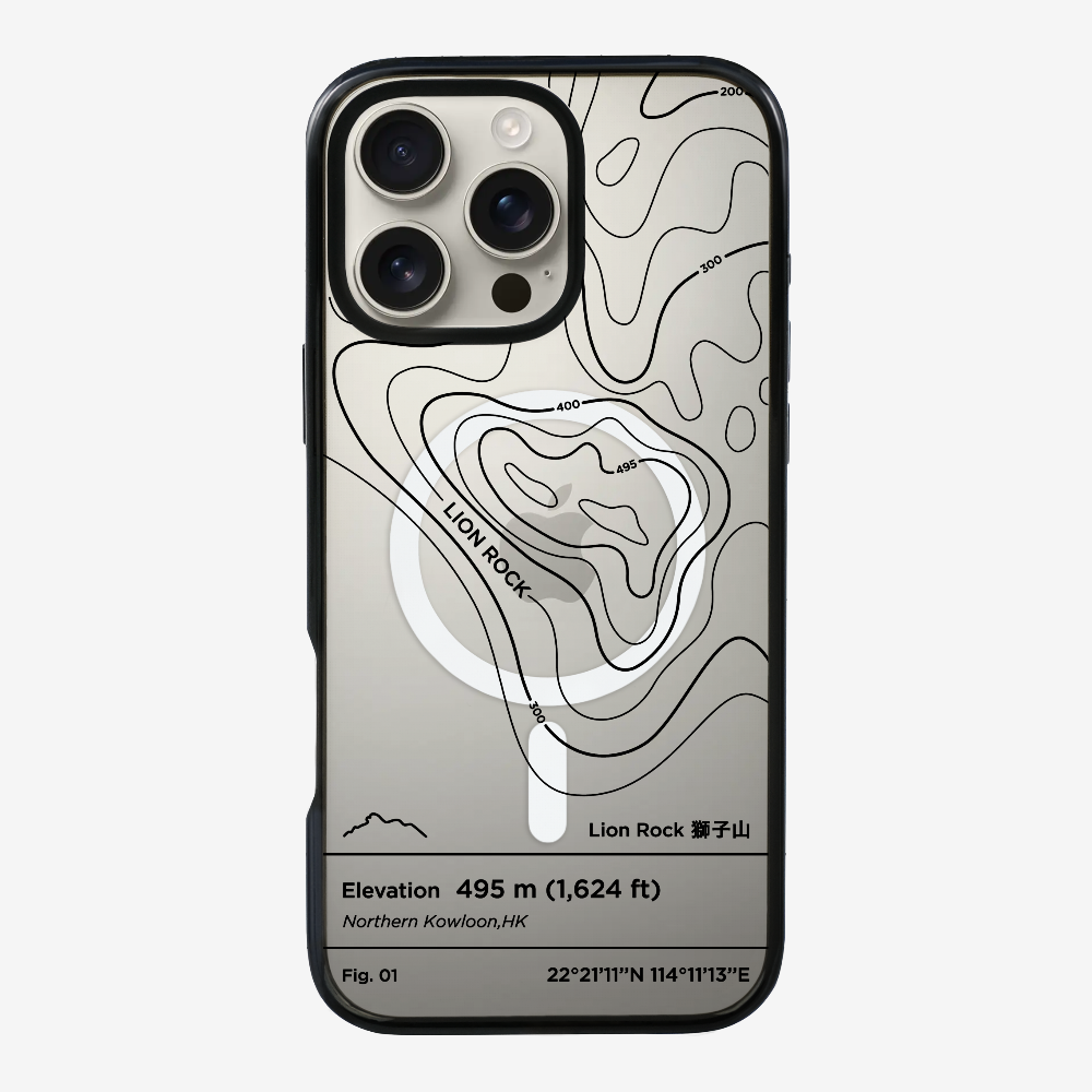 Lionrock Contour (Black) Phone Case