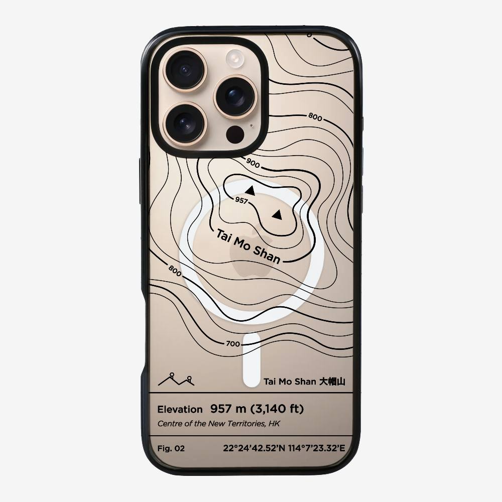 TaiMoShan Contour (Black) Phone Case