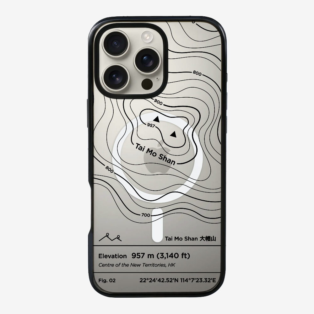 TaiMoShan Contour (Black) Phone Case