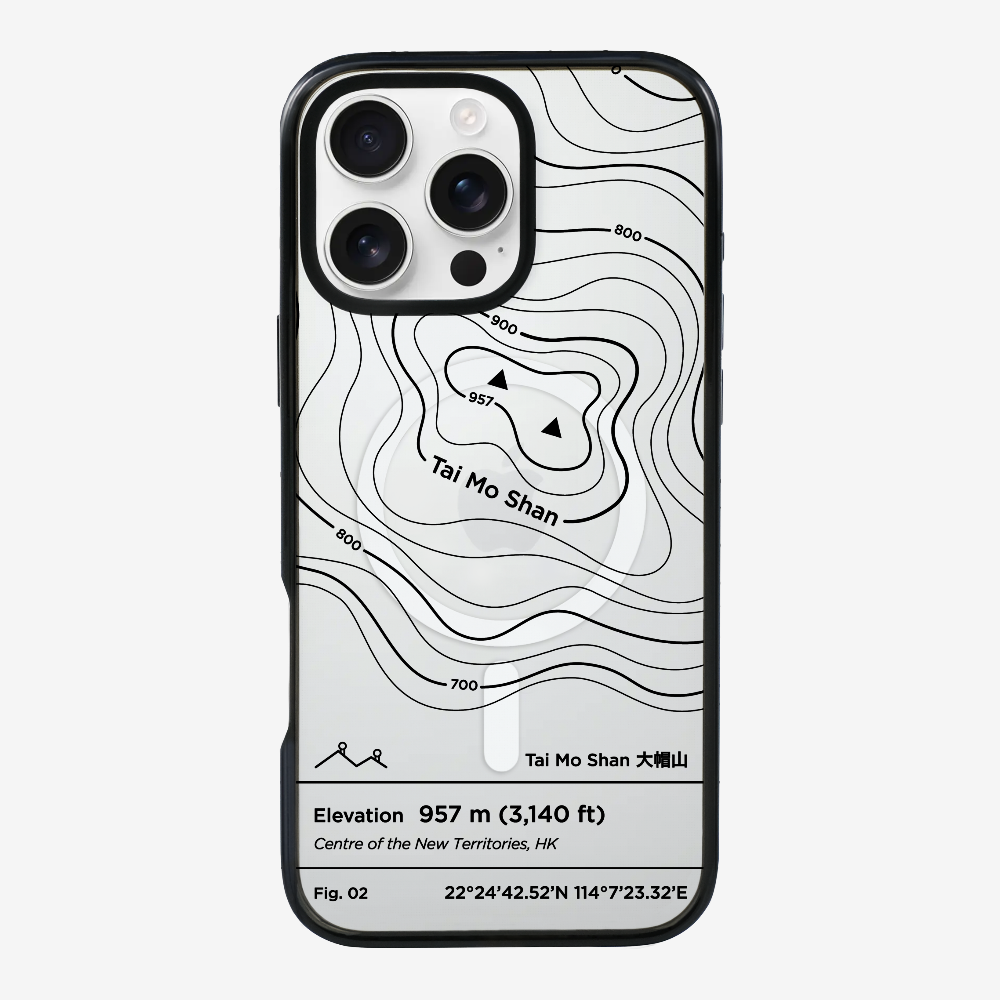 TaiMoShan Contour (Black) Phone Case