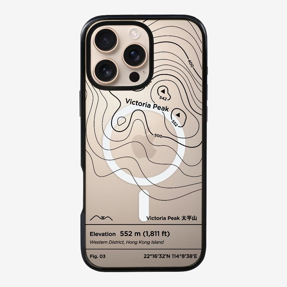 VictorialPeak Contour (Black) Phone Case