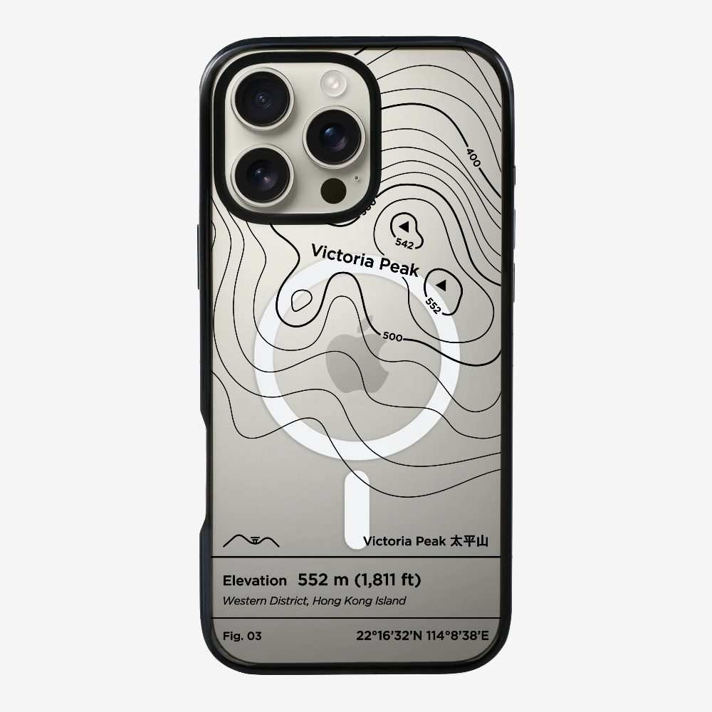 VictorialPeak Contour (Black) Phone Case