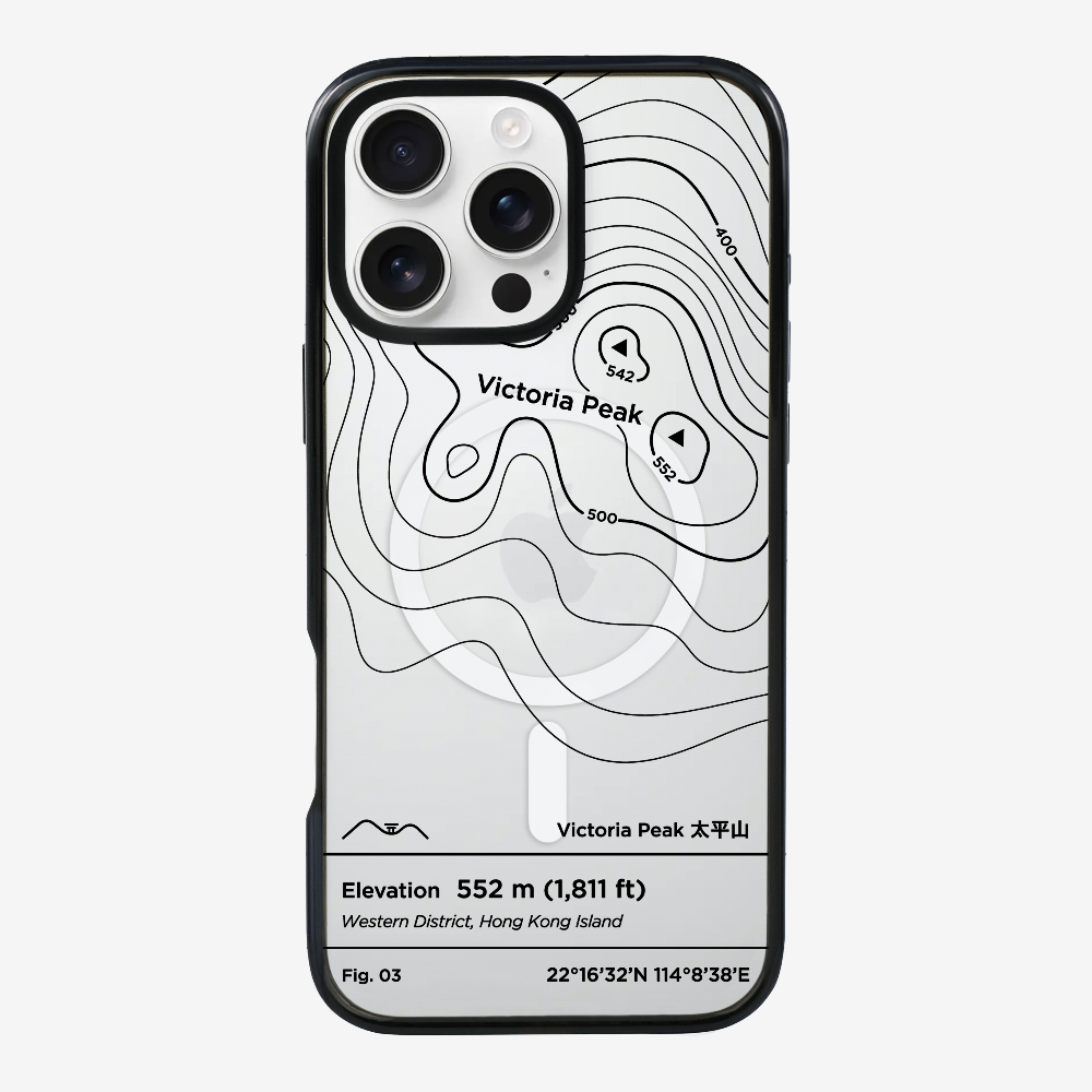 VictorialPeak Contour (Black) Phone Case