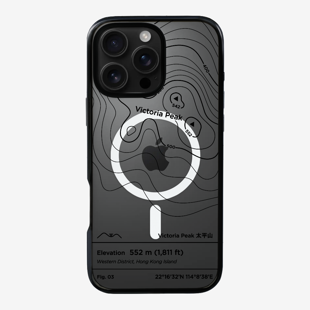 VictorialPeak Contour (Black) Phone Case