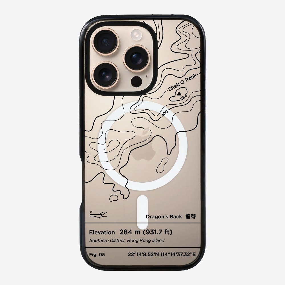 DragonsBack Contour (Black) Phone Case