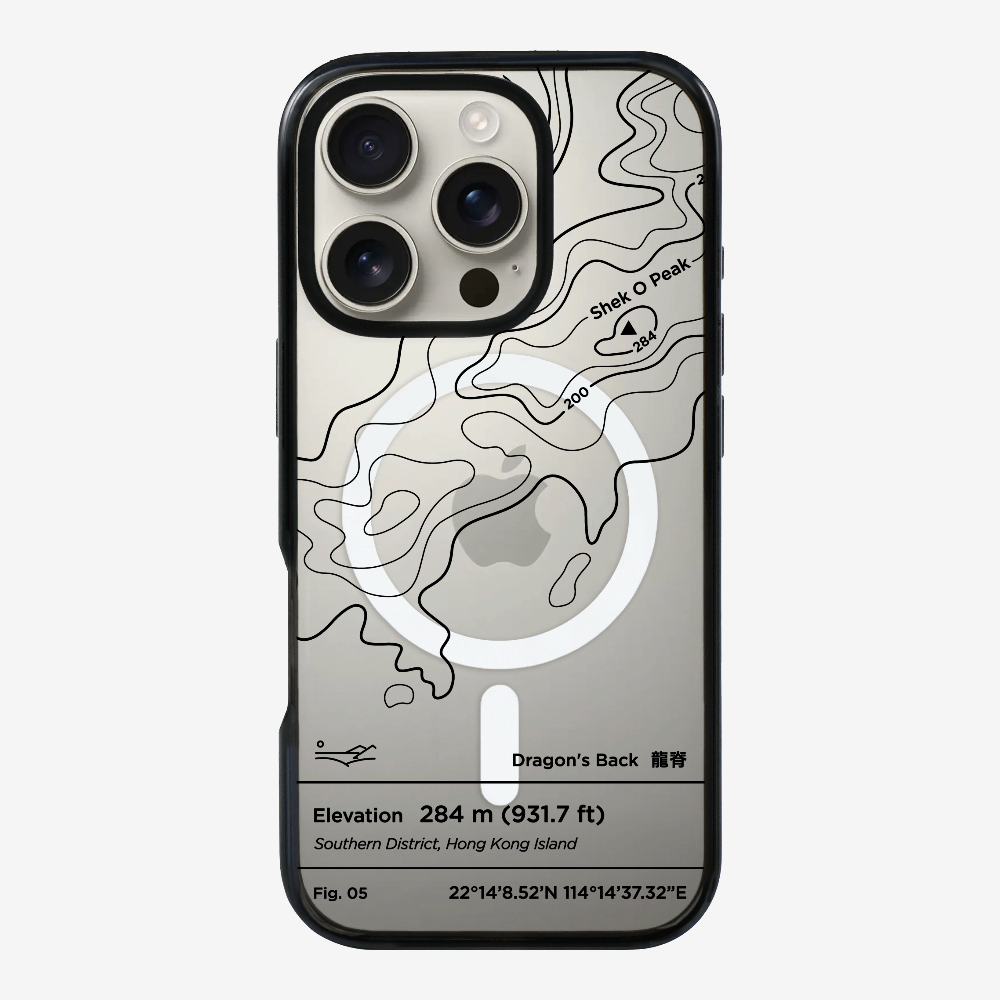 DragonsBack Contour (Black) Phone Case