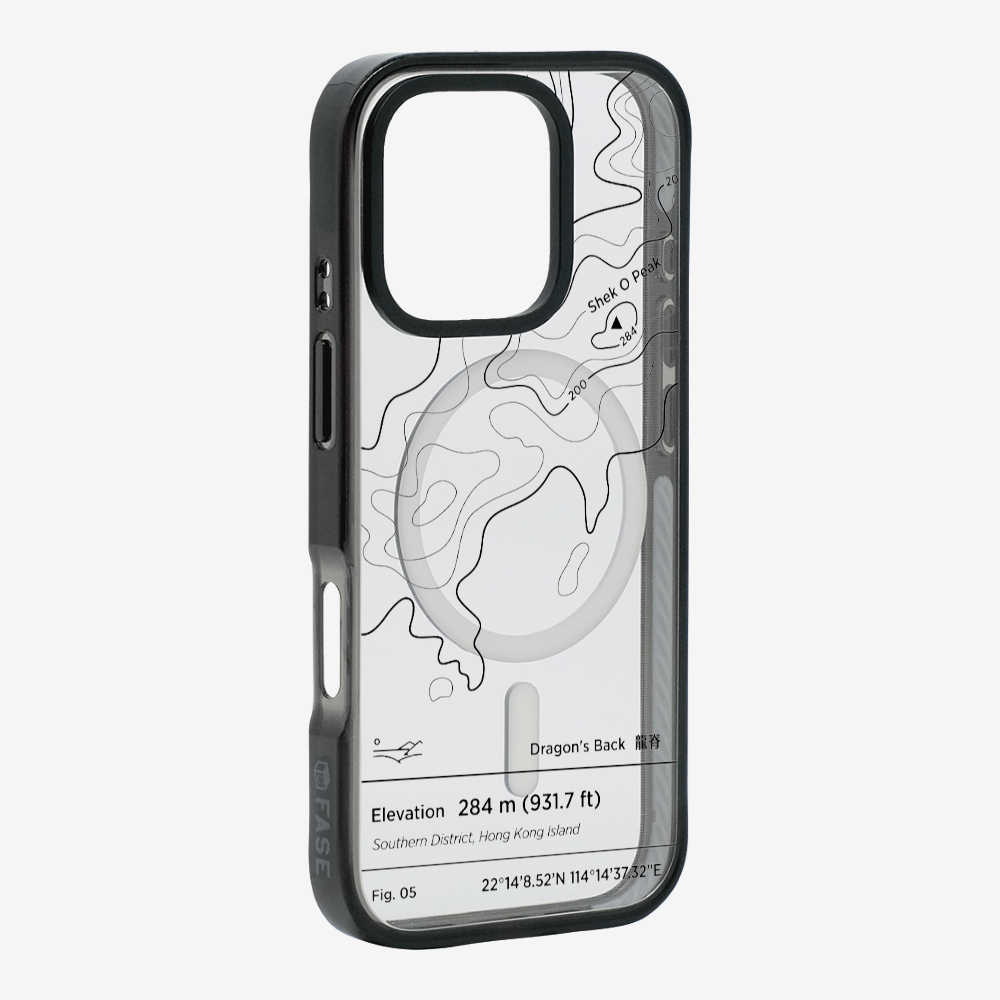 DragonsBack Contour (Black) Phone Case