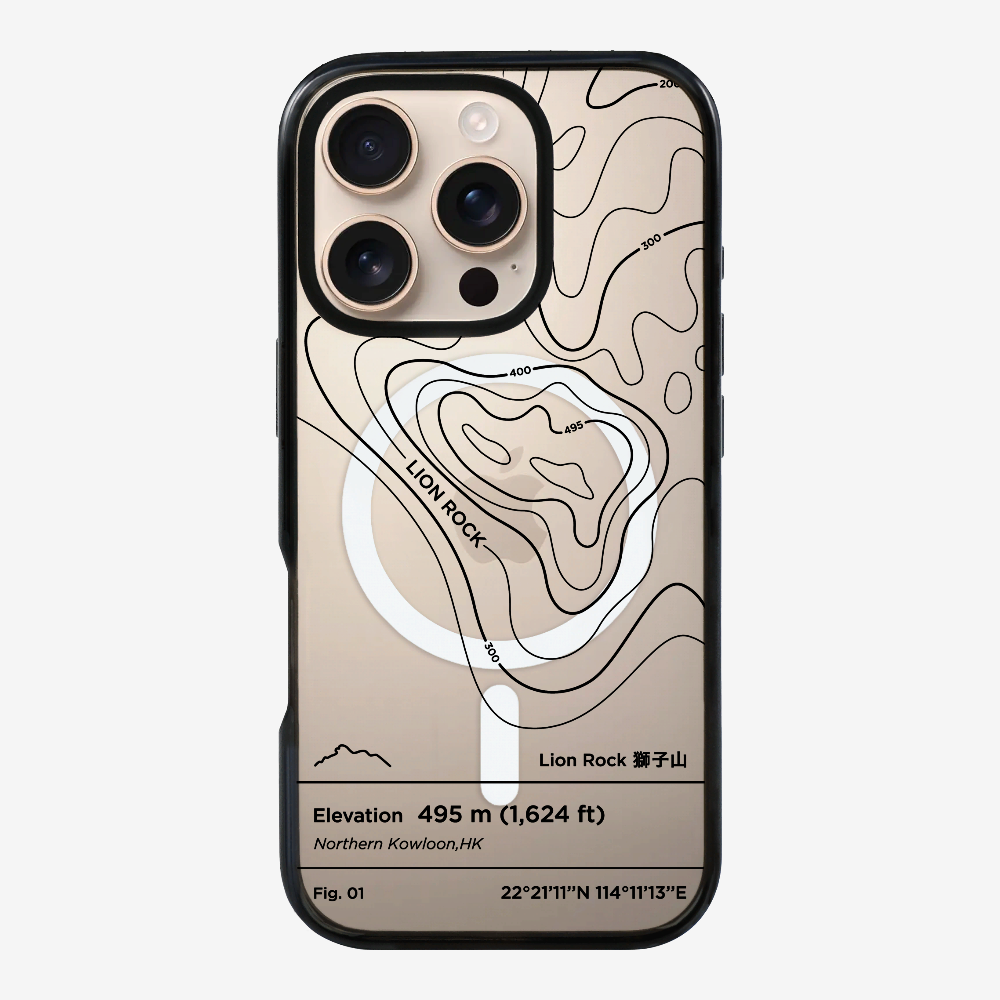 Lionrock Contour (Black) Phone Case