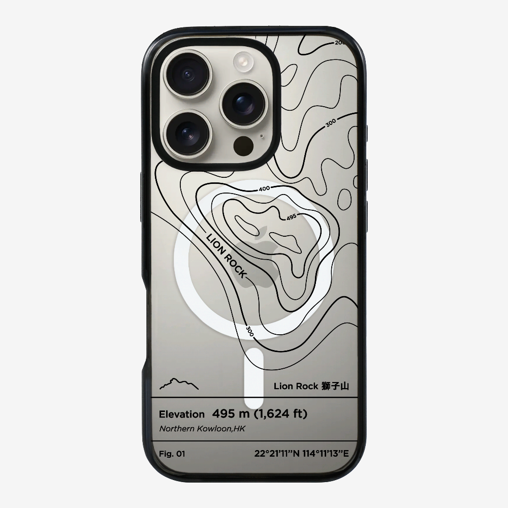 Lionrock Contour (Black) Phone Case