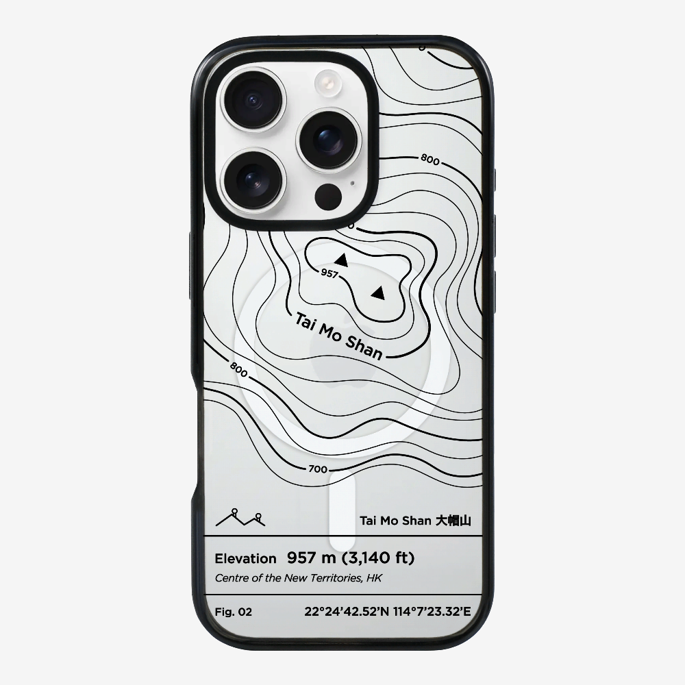 TaiMoShan Contour (Black) Phone Case