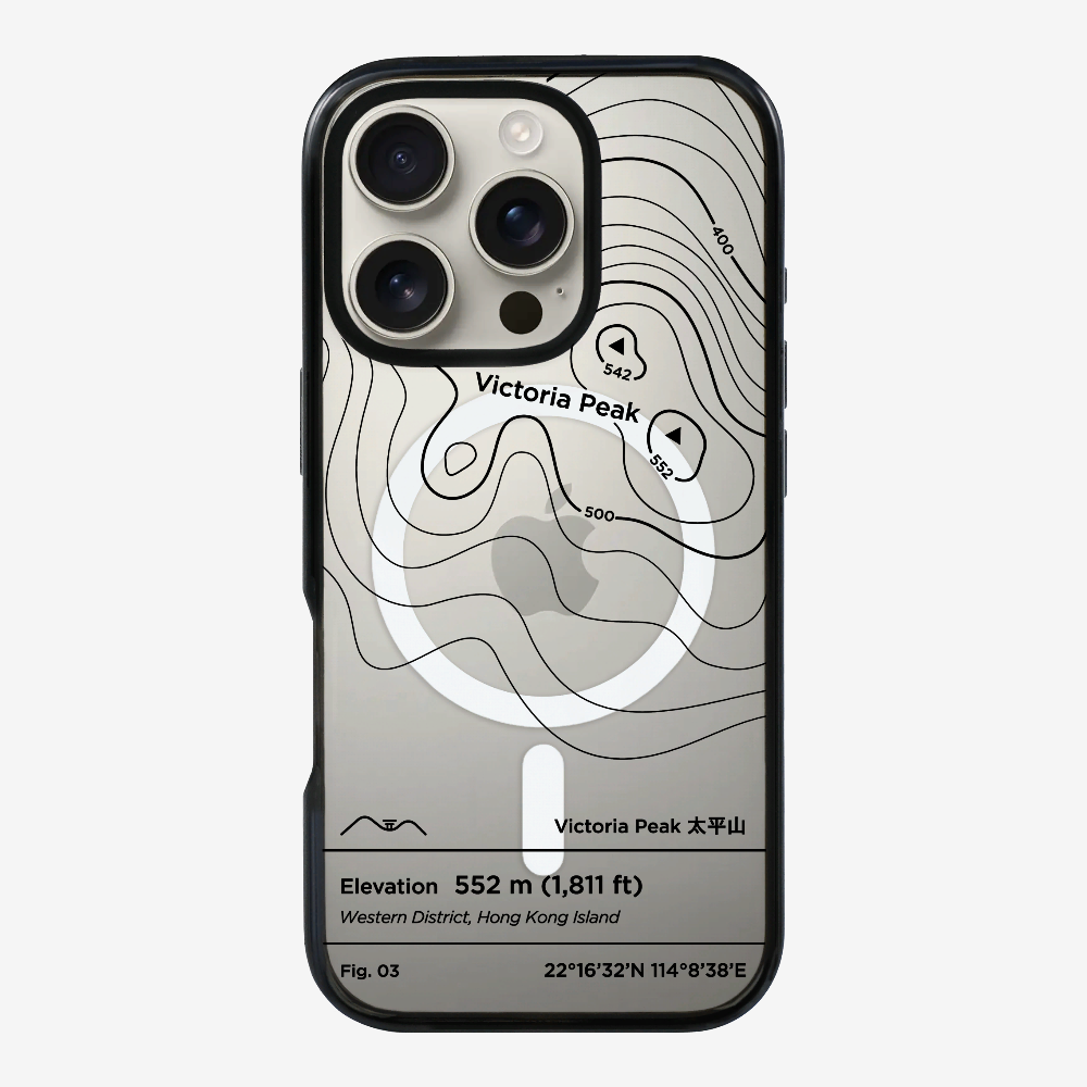 VictorialPeak Contour (Black) Phone Case