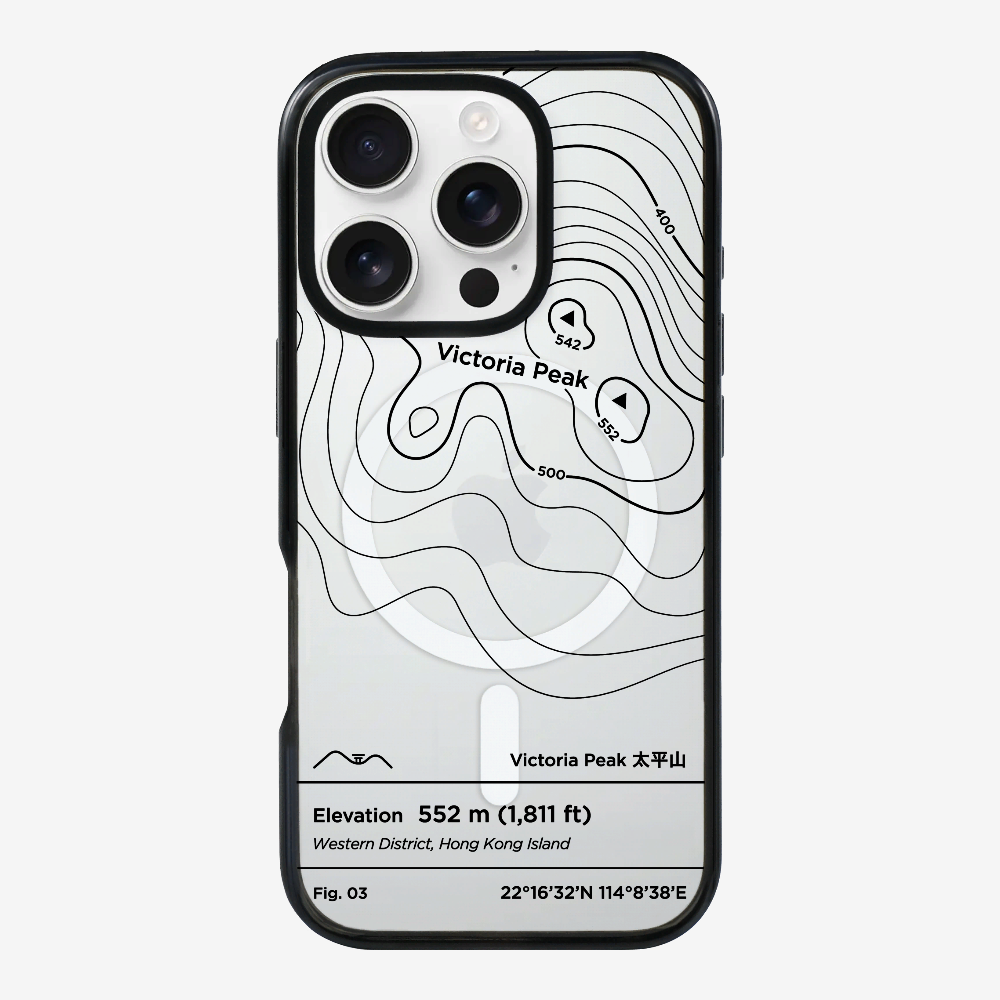 VictorialPeak Contour (Black) Phone Case