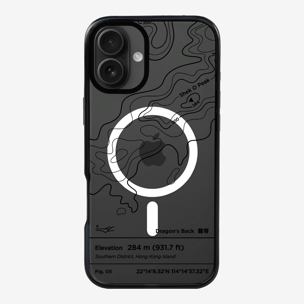 DragonsBack Contour (Black) Phone Case