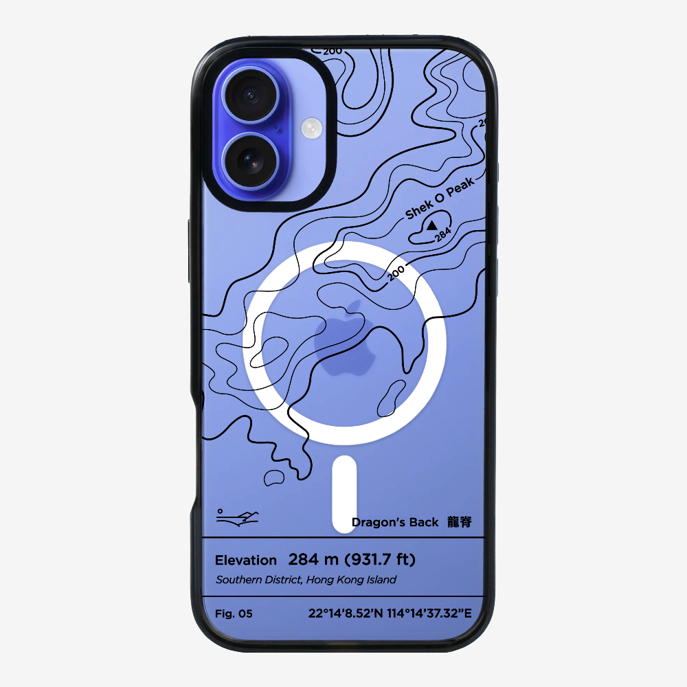 DragonsBack Contour (Black) Phone Case