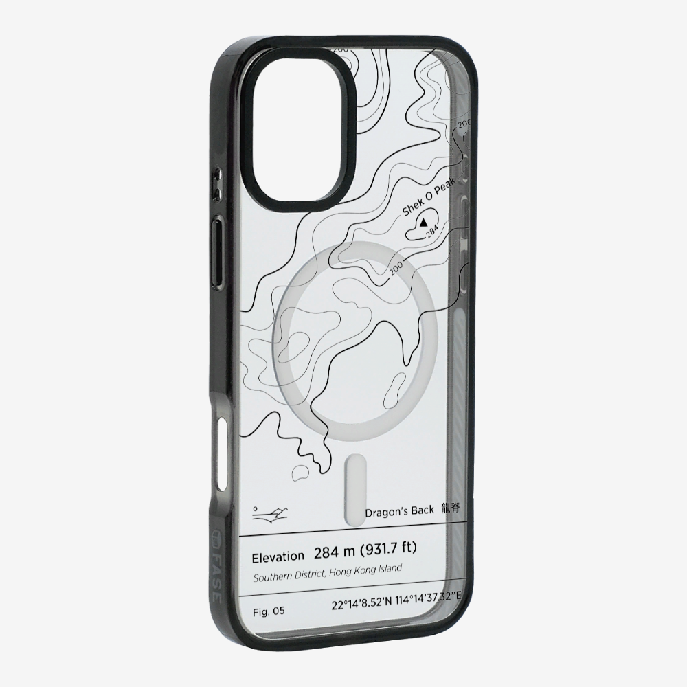 DragonsBack Contour (Black) Phone Case