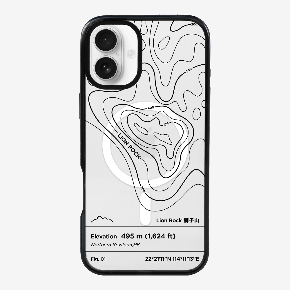 Lionrock Contour (Black) Phone Case