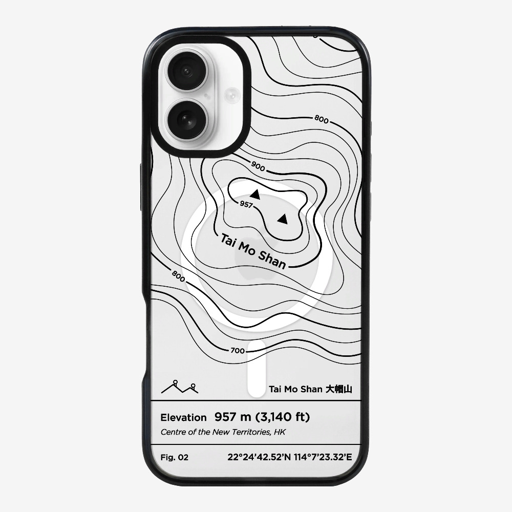 TaiMoShan Contour (Black) Phone Case