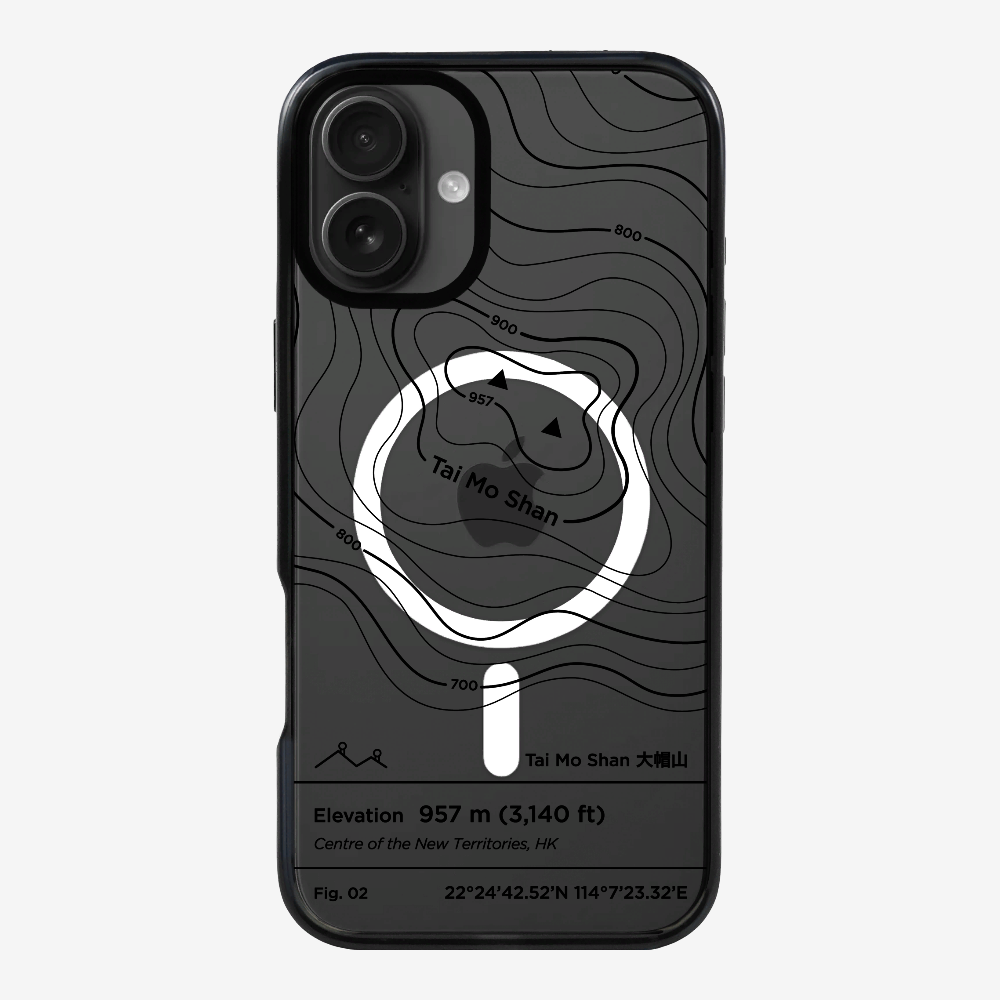 TaiMoShan Contour (Black) Phone Case