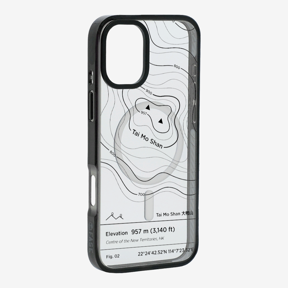 TaiMoShan Contour (Black) Phone Case