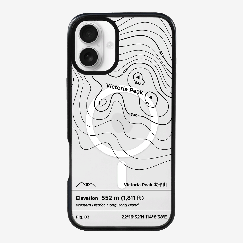 VictorialPeak Contour (Black) Phone Case