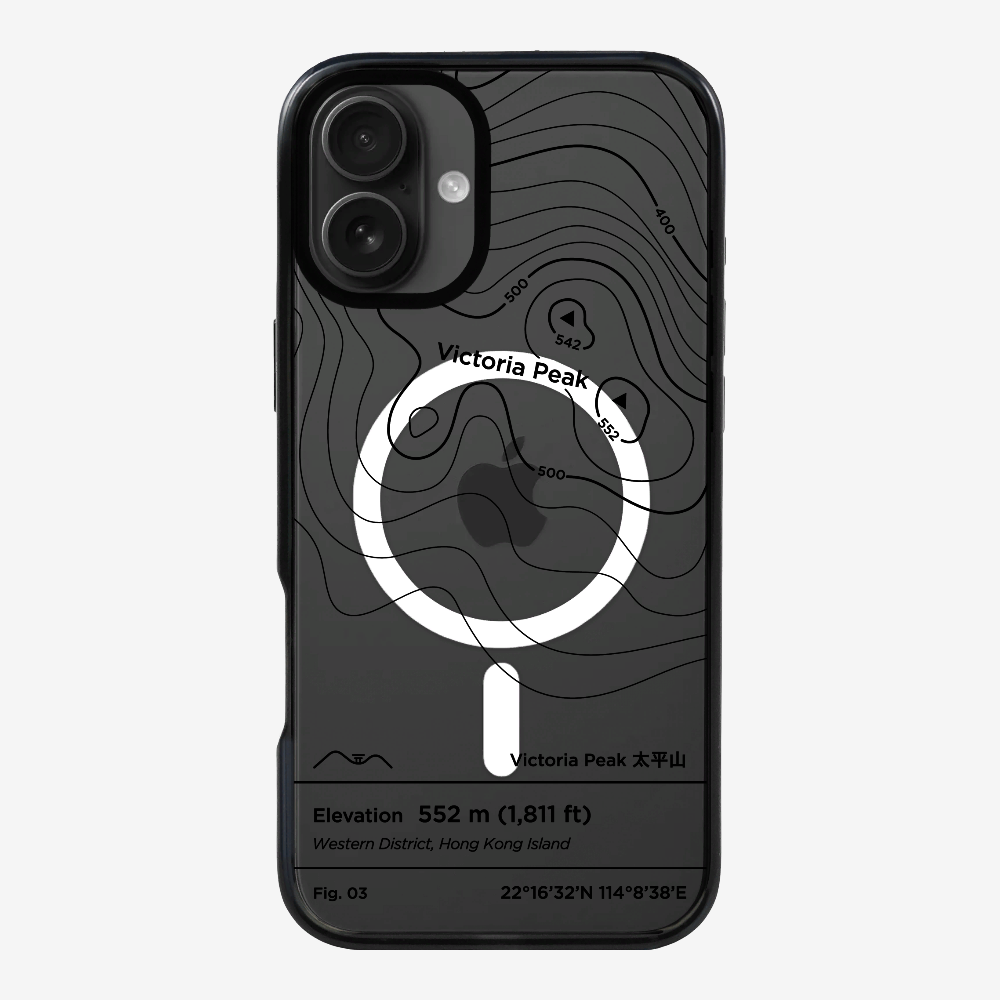 VictorialPeak Contour (Black) Phone Case