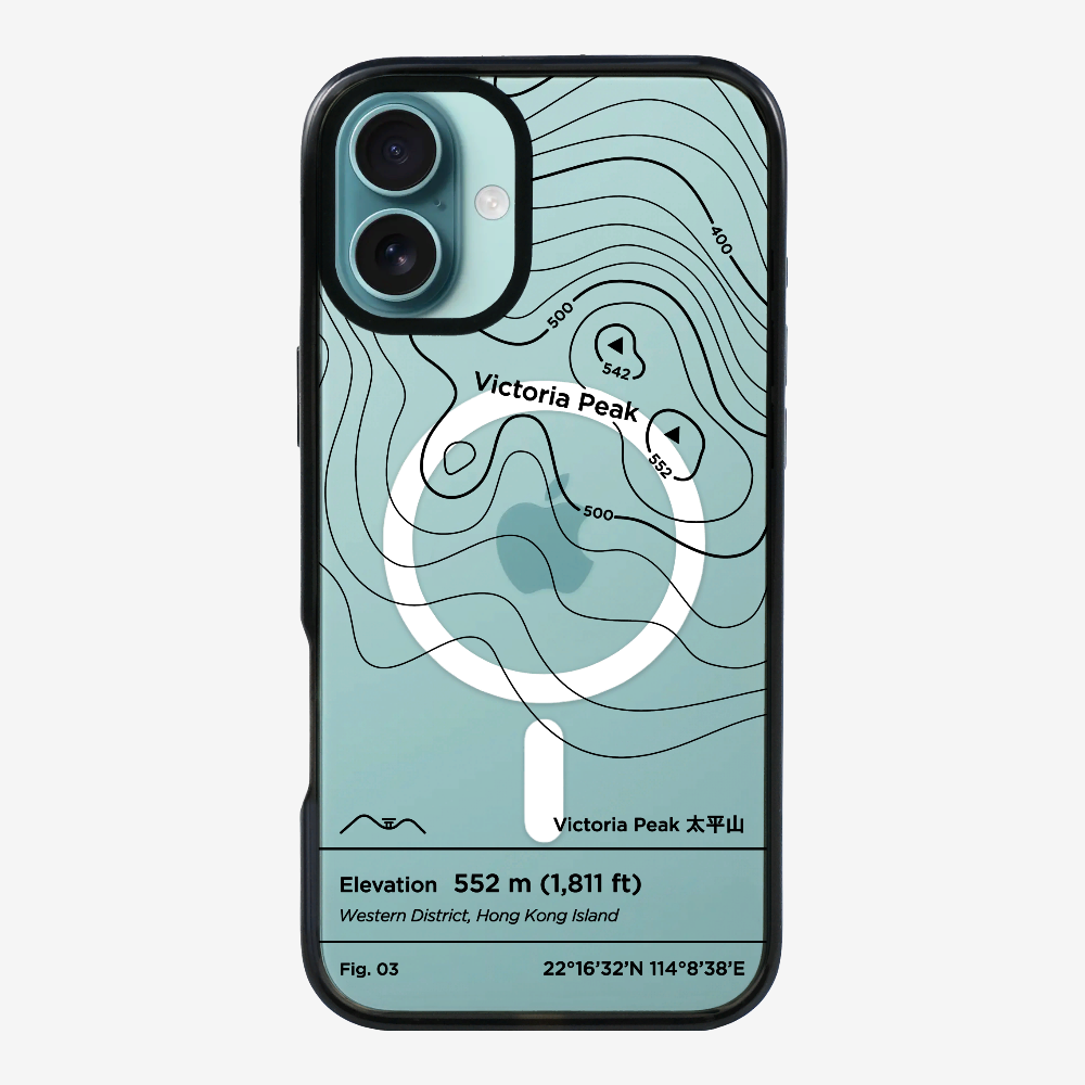 VictorialPeak Contour (Black) Phone Case