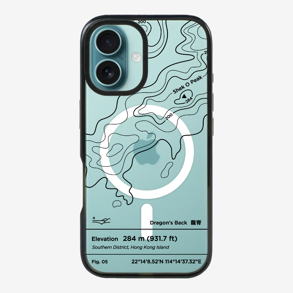 DragonsBack Contour (Black) Phone Case