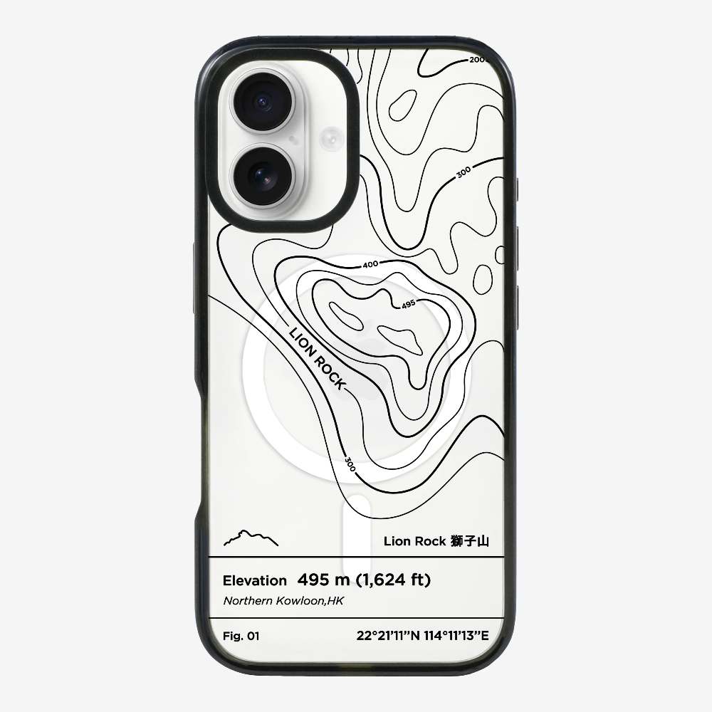 Lionrock Contour (Black) Phone Case