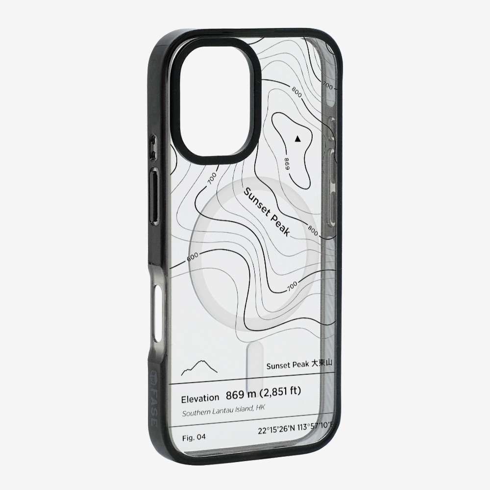 SunsetPeak Contour (Black) Phone Case