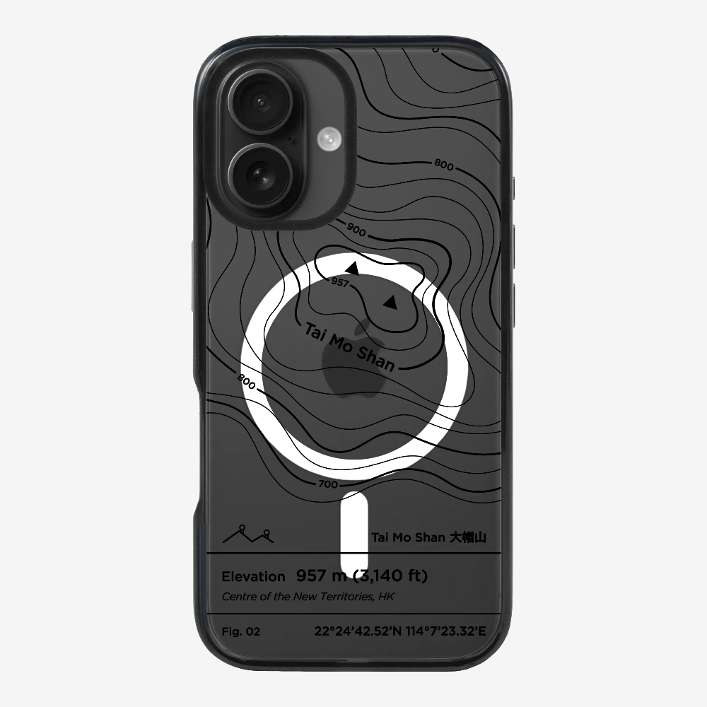 TaiMoShan Contour (Black) Phone Case