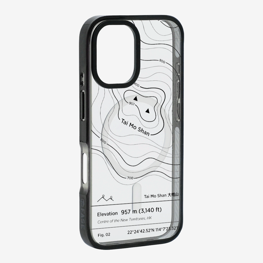 TaiMoShan Contour (Black) Phone Case