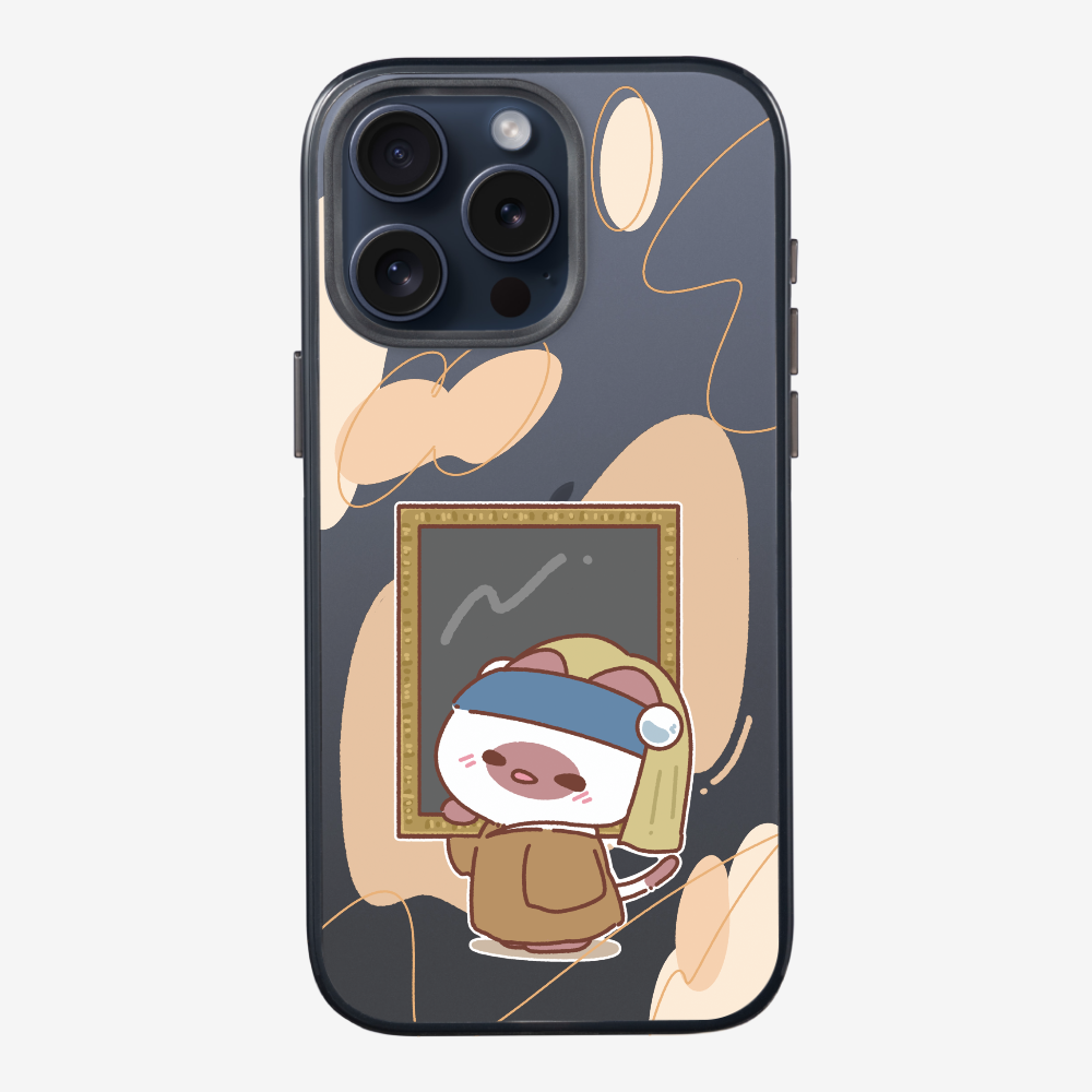 Chu Bee with a Pearl Earring Phone Case