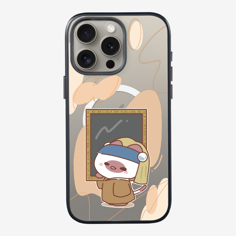 Chu Bee with a Pearl Earring Phone Case