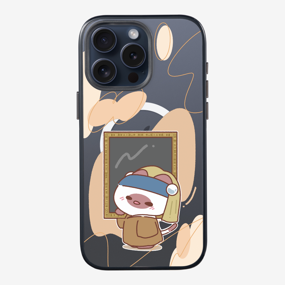 Chu Bee with a Pearl Earring Phone Case