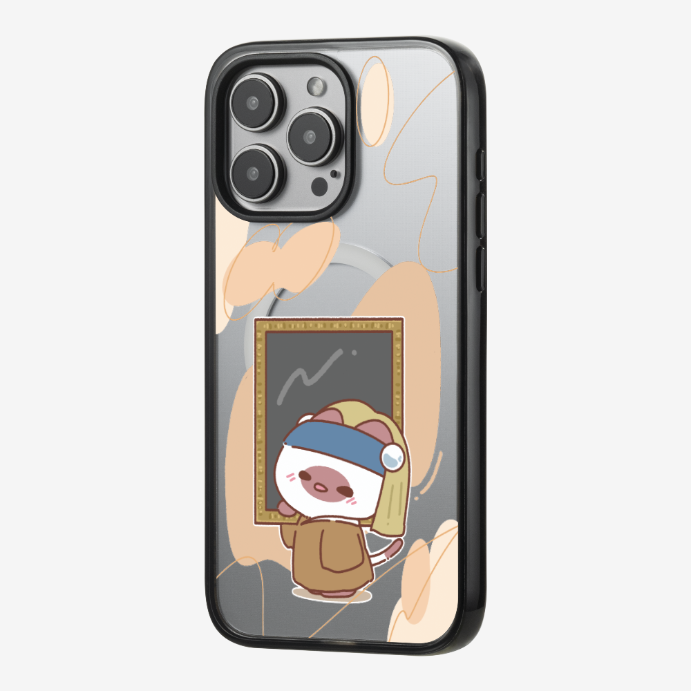 Chu Bee with a Pearl Earring Phone Case