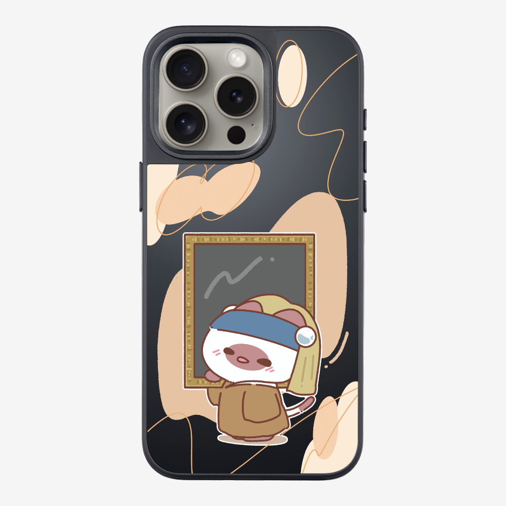 Chu Bee with a Pearl Earring Phone Case